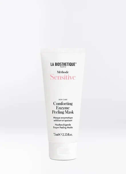 Comforting Enzyme Peeling Mask by La Biosthetique for sensitive skin, 75ml tube for gentle exfoliation
