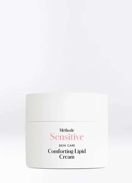 Comforting Lipid Cream by Méthode Sensitive for intense skin hydration and regeneration.